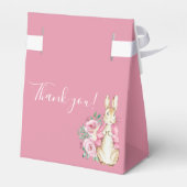 Cute Bunny Rabbit Baby shower Bedankdoosjes (Achterkant)