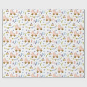 Cute Bunny Rabbit Baby shower Cadeaupapier (Vlak)