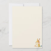 Cute Bunny Rabbit Baby shower Neutral Kaart (Achterkant)