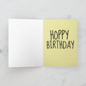 CUTE BUNNY RABBIT CARTE D'ANNIVERSAIRE (Intérieur)