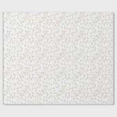 Cute Bunny Rabbit en Carrot Cadeaupapier (Vlak)