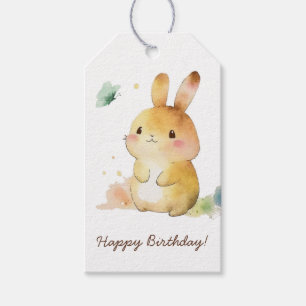 Cute Bunny Rabbit Happy Birthday Specialized Cadeaulabel