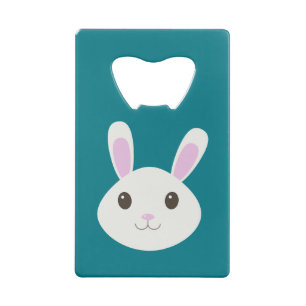 Cute Bunny Rabbit Kredietkaart Flessenopener