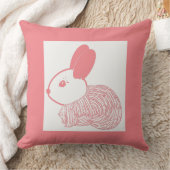 Cute Bunny Rabbit Kussen (Deken)