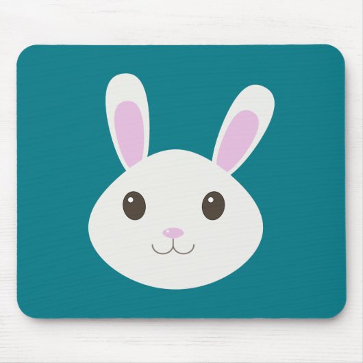 Cute Bunny Rabbit Muismat (Voorkant)
