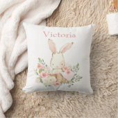 Cute Bunny Rabbit Personalized Modern Baby Kussen (Deken)