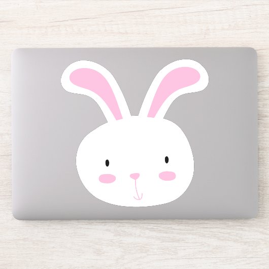 Cute Bunny Rabbit Sticker (Computer)