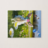 Cute Bunny Rabbit Summer Legpuzzel (Horizontaal)