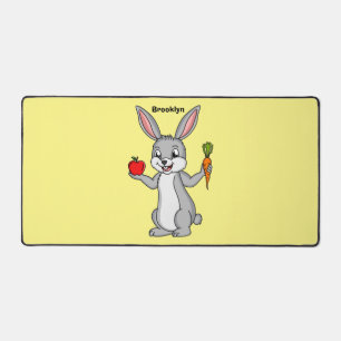 Cute bunny rabbit with vegetables
