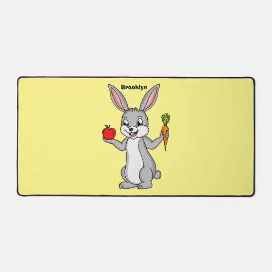 Cute bunny rabbit with vegetables (Recto)