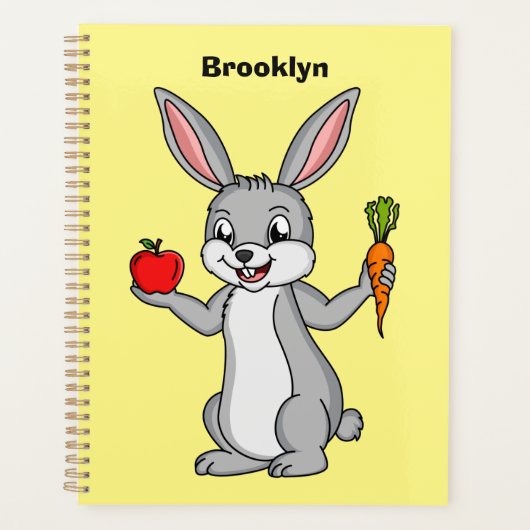 Cute bunny rabbit with vegetables (Devant)