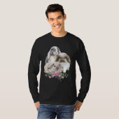 Cute Bunny Rabbits Bunny Mom Bunny  Easter Spring T-shirt (Voorkant volledig)