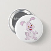 Cute Bunny Ronde Button 5,7 Cm (Voorkant /achterkant)