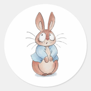 Cute bunny ronde sticker
