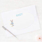 Cute Bunny School Name Label (Envelop)