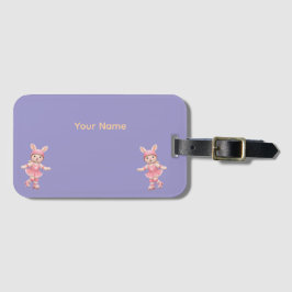 Cute Bunny School Name Label – Kids Back to School Bagagelabel