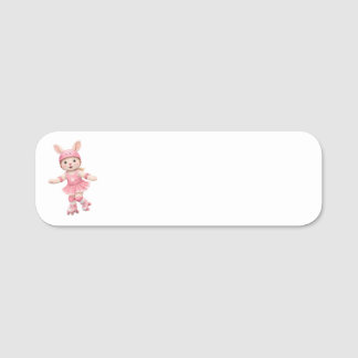 Cute Bunny School Name Label – Kids Back to School Naamplaatje