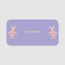Cute Bunny School Name Label – Kids Back to School Naamplaatje