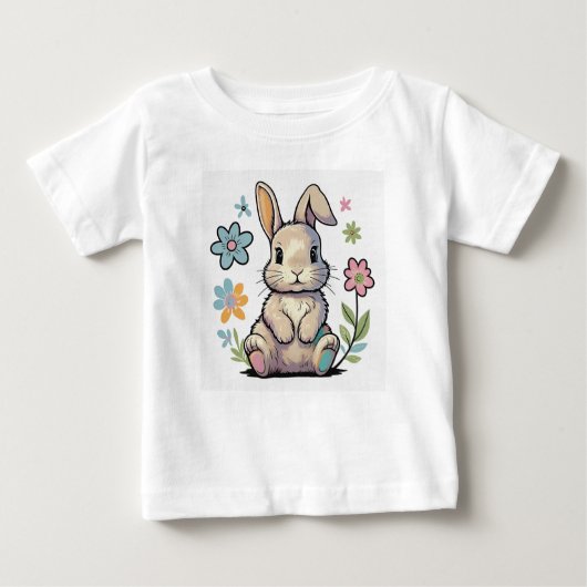 Cute bunny shirt for your kid (Voorkant)