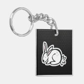 Cute Bunny Slank Sleutelhanger (Voorkant Links)