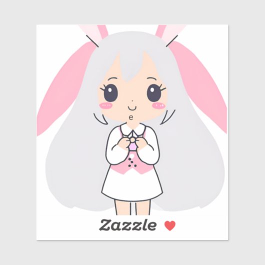 Cute Bunny Sticker (Vel)