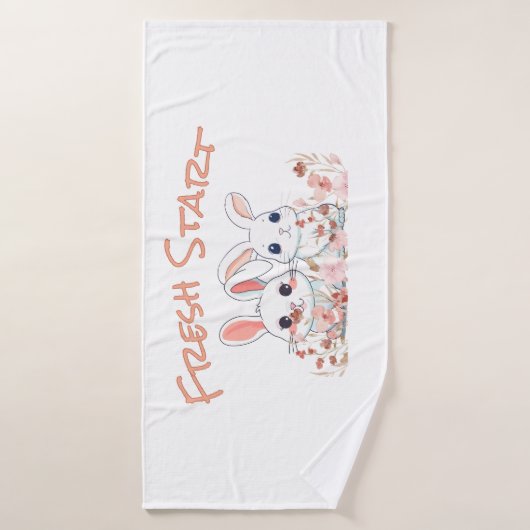 Cute Bunny Towel (Serviette de bain)