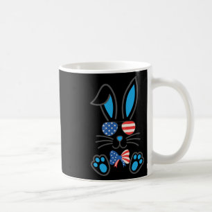 Cute Bunny Usa Vlag Zonnebril Das Happy Pasen J Koffiemok
