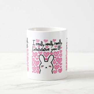 Cute Bunny Valentijnsdag koffiemok