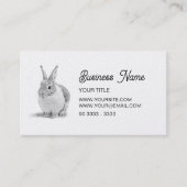 Cute Bunny Visitekaartje (Voorkant)