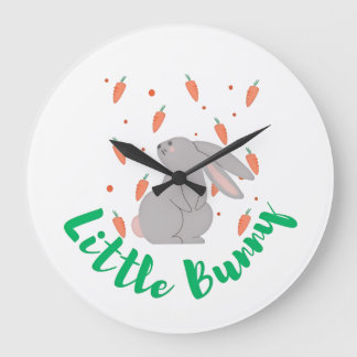 Cute Bunny Wall Clock – Perfect for Kids’ Room Dec Grote Klok