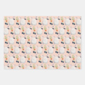 Cute Bunny Waterverf Art Pattern Inpakpapier Vel (Voorkant)