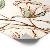  Cute Bunny WelkomstBaby shower Poster (Hoek)