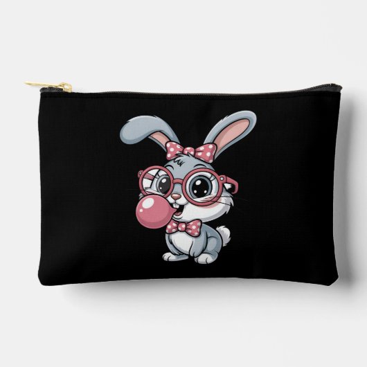 Cute Bunny with Glasses Blowing Bubble Gum Etui (Voorkant)