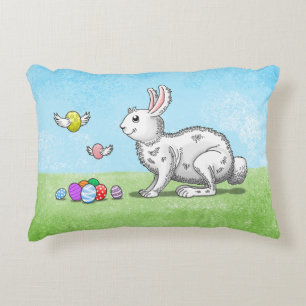 Cute Bunny's Pasen Eieren Accent Kussen