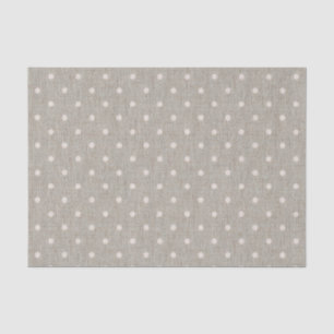 Cute Burlap Polka Dots Tissuepapier