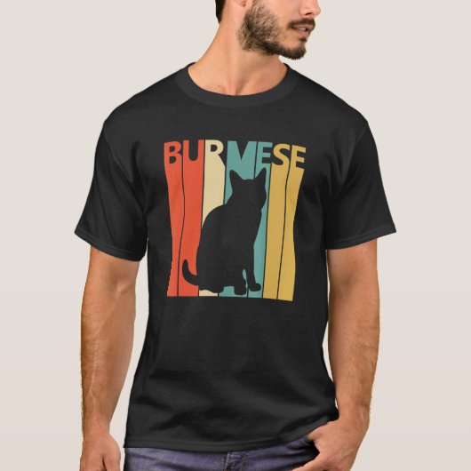 Cute Burmese Cat T-shirt (Voorkant)