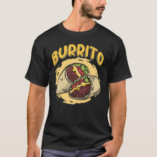 Cute Burrito Taquito voor Mexicaans voedsel T-shirt