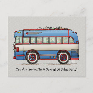 Cute Bus Tour Bus Kaart