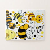 Cute Busy Bee Puzzle Legpuzzel (Horizontaal)