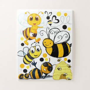 Cute Busy Bee Puzzle Legpuzzel