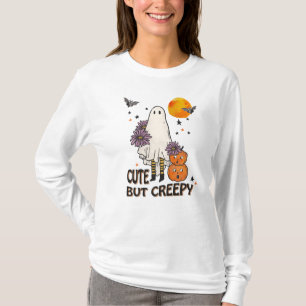 Cute but Creepy Ghost, pompoenen en vleermuizen T-shirt