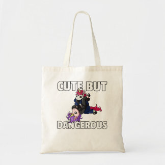 Cute but Dangerous Jiu Jitsu Unicorn Girl 440 Tote Bag