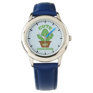 Cute but Dangerous - Kawaii Cactus - Funny Horloge
