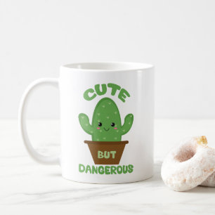 Cute but Dangerous - Kawaii Cactus - Funny Koffiemok