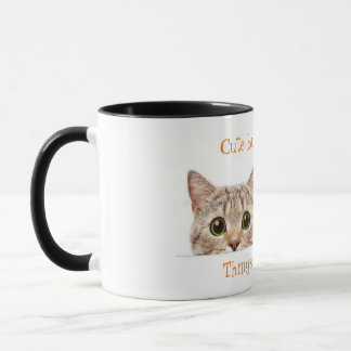 Cute but Psycho Cat 11oz Two-Tone Coffee Mok