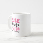 Cute but Psycho Koffiemok (Voorkant links)