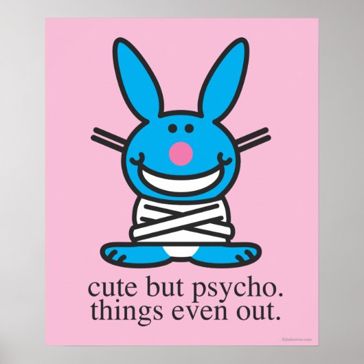 Cute but Psycho Poster (Voorkant)