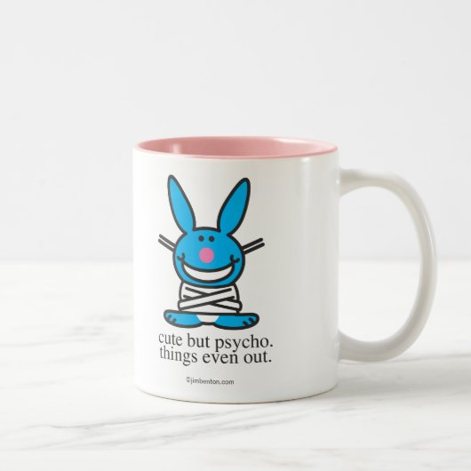Cute but Psycho Tweekleurige Koffiemok (Rechts)