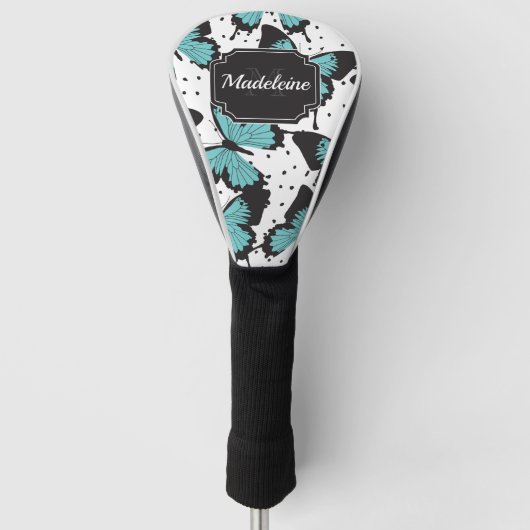Cute Butterflies Patroon Golfheadcover (Voorkant)