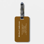 Cute Butterflies Pattern Seamless Background Bagagelabel (Achterkant verticaal)